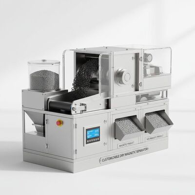 جداکننده مغناطیسی خشک قابل تنظیم که عملکرد نگهداری و جداسازی کم تا 99 درصد را برای جداسازی مواد فراهم می کند