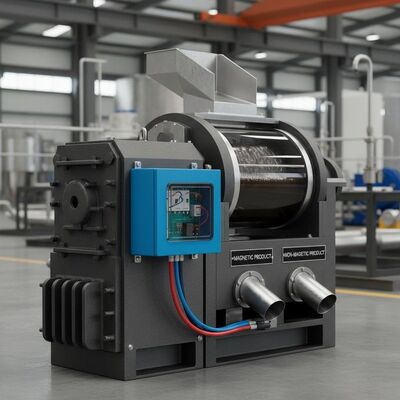 جداکننده مغناطیسی مرطوب خنک شونده با روغن با درجه عایق E، ایده آل برای فرآوری مواد معدنی و جداسازی مغناطیسی