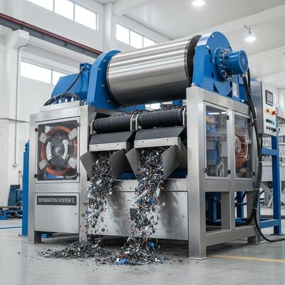 جداسازی فلزات آهنی از مواد غیرفلزی جداکننده الکترومغناطیسی با کارکرد خودکار و روش عایق‌بندی E برای جداسازی