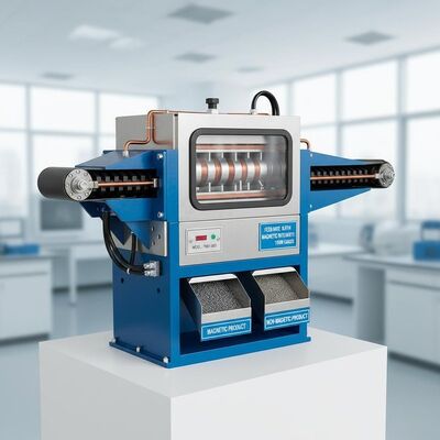 جداکننده ی مغناطیسی دائمی با ظرفیت پردازش بالا با اندازه تغذیه 0.1-3mm ماشین جداکننده ی مغناطیسی پایدار