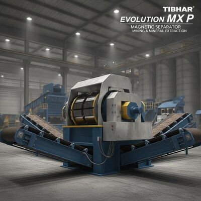 Magnetic Separator tibhar evolution mx p equipment for mining separation and mineral extraction in industrial operations