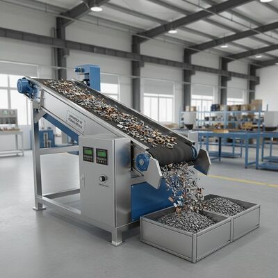 جداسازی فلزات آهنین از مواد غیر فلزی جداکننده الکترومغناطیسی با قدرت میدان مغناطیسی 0.5 تا 1.5 تسلا برای مرتب سازی