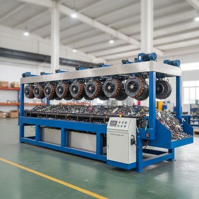 جداسازی فلزات آهنین از مواد غیر فلزی جداکننده الکترومغناطیسی با 44 آهنربا و ولتاژ سفارشی برای مرتب سازی