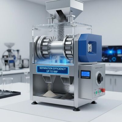 بهره وری جداسازی تا 99 درصد جدا کننده مغناطیسی خشک با شدت میدان مغناطیسی قوی برای عملکرد