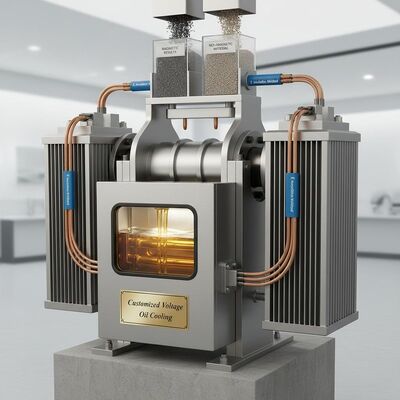 جداکننده الکترومغناطیسی ولتاژ سفارشی طراحی شده با خنک کننده روغن و روش عایق بندی E که نتایج جداسازی مغناطیسی را فراهم می کند